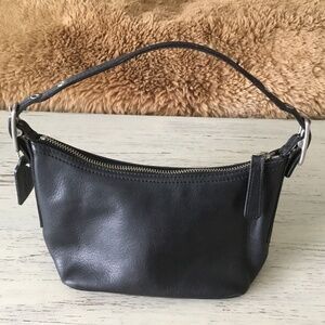 Vintage Coach 9844 BlackLeather Demi Bag